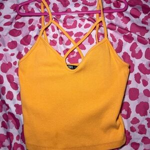 Zara Orange Crop Top